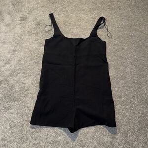 ZARA Black Sleeveless Mini Romper XS Casual Cotton Blend One-Piece‎ Jumpsuit